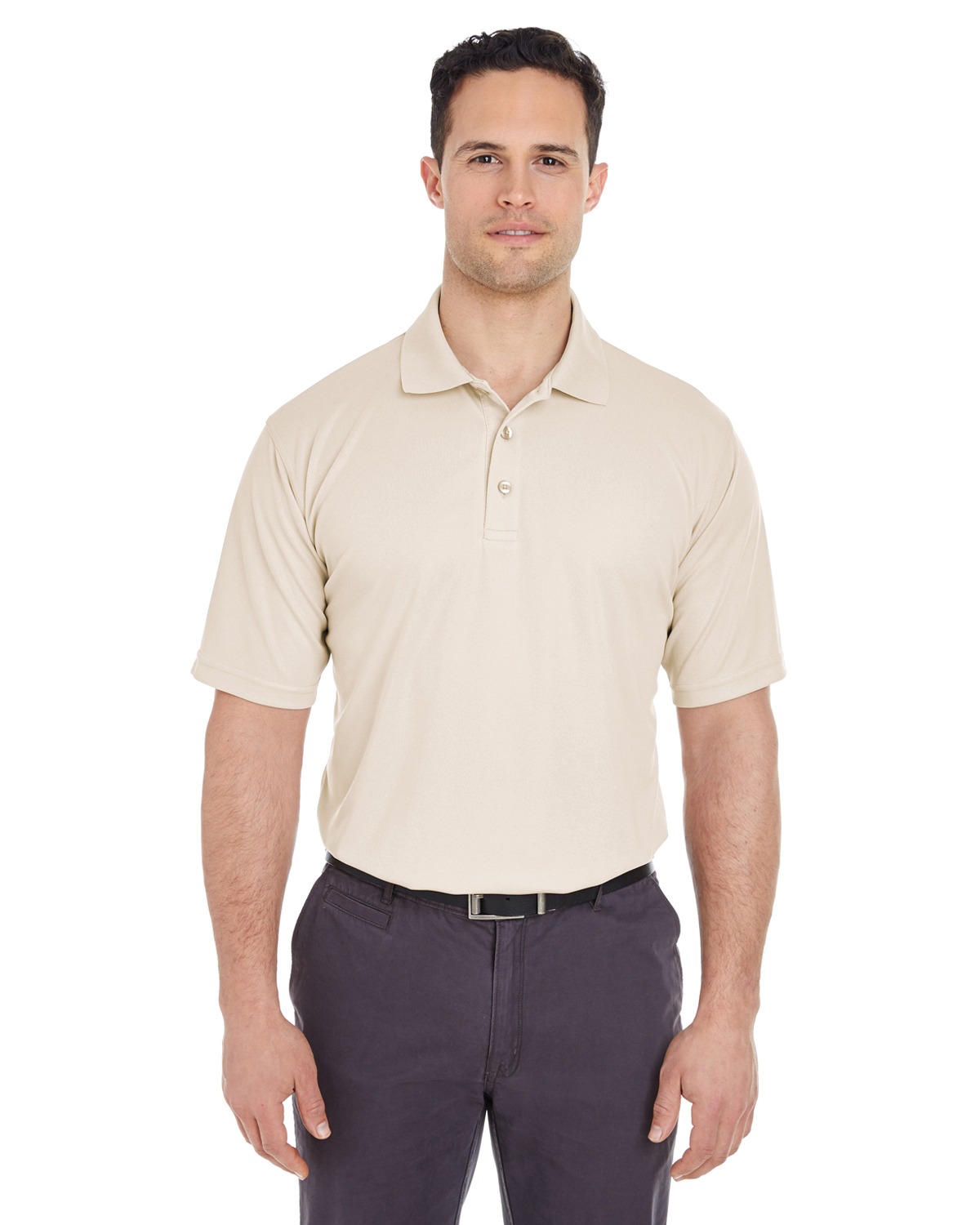 UltraClub Mens Cool & Dry Mesh Pique Polo