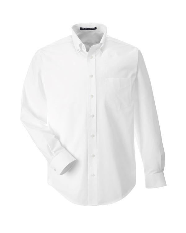 Devon & Jones Mens Crown Woven Collection Solid Broadcloth