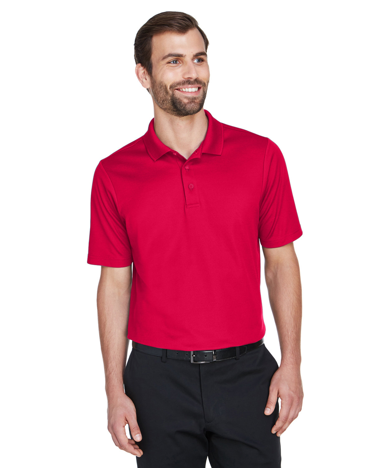 Devon & Jones CrownLux Performance Men's Plaited Polo