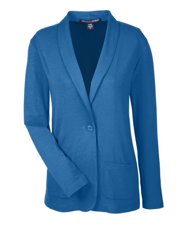 Devon & Jones Ladies Perfect Fit Shawl Collar Cardigan