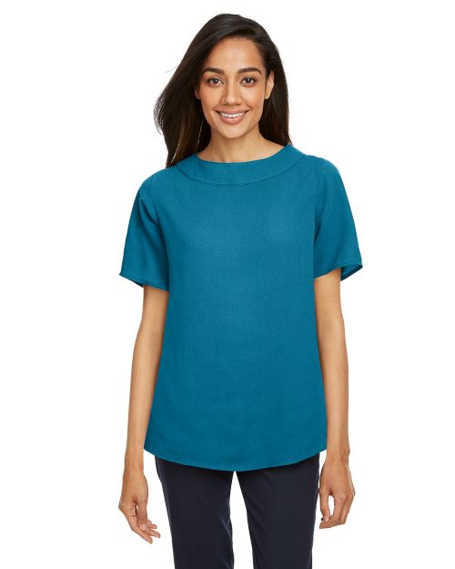 Devon & Jones Ladies' Perfect Fit Boat-Neck Blouse
