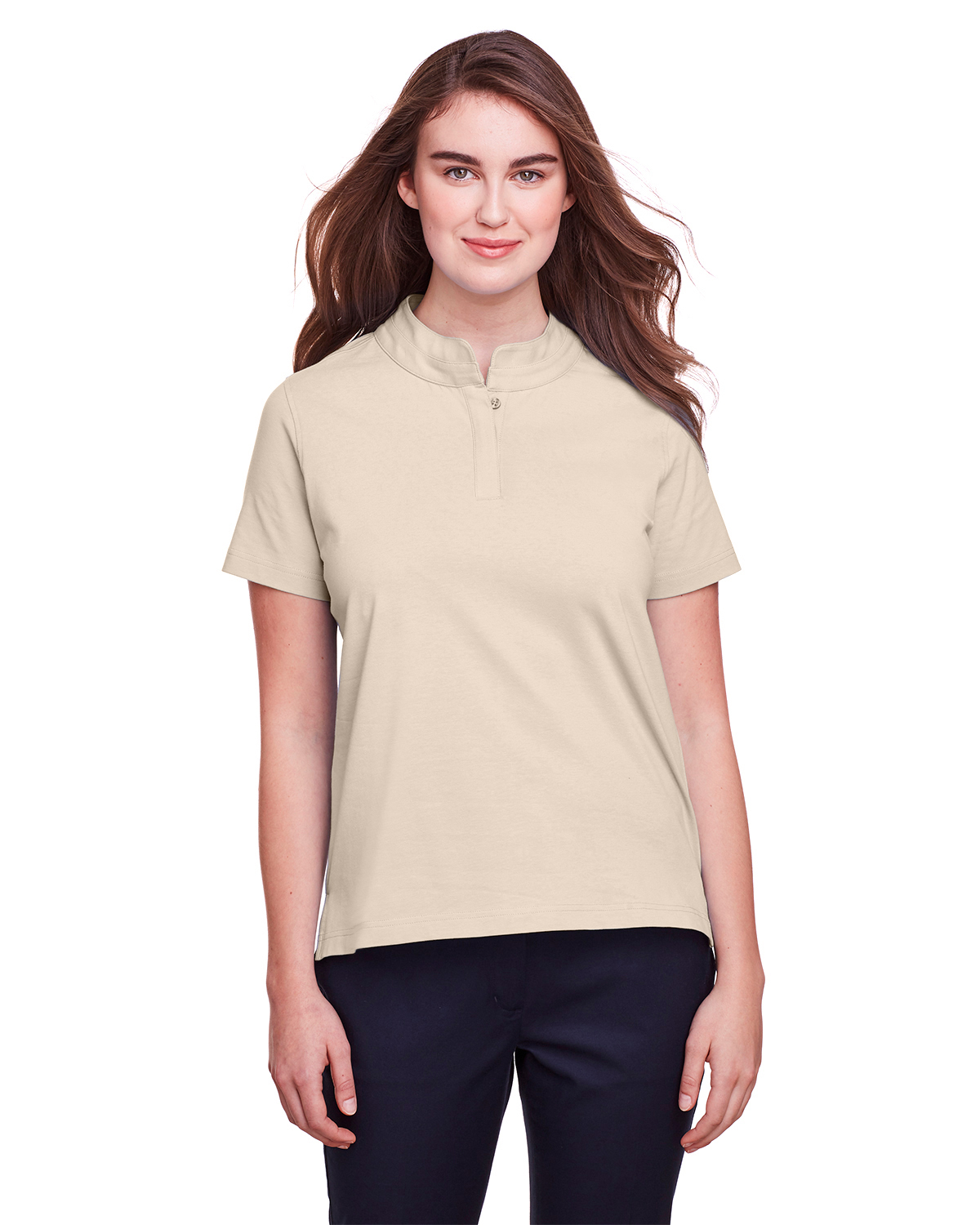 UltraClub Ladies' Lakeshore Stretch Cotton Performance Polo