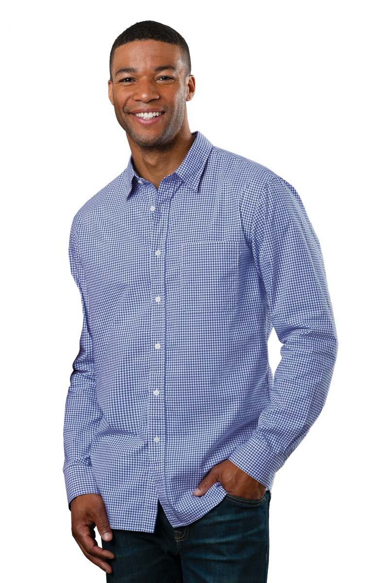 Untucked Shirts-Mens Gingham