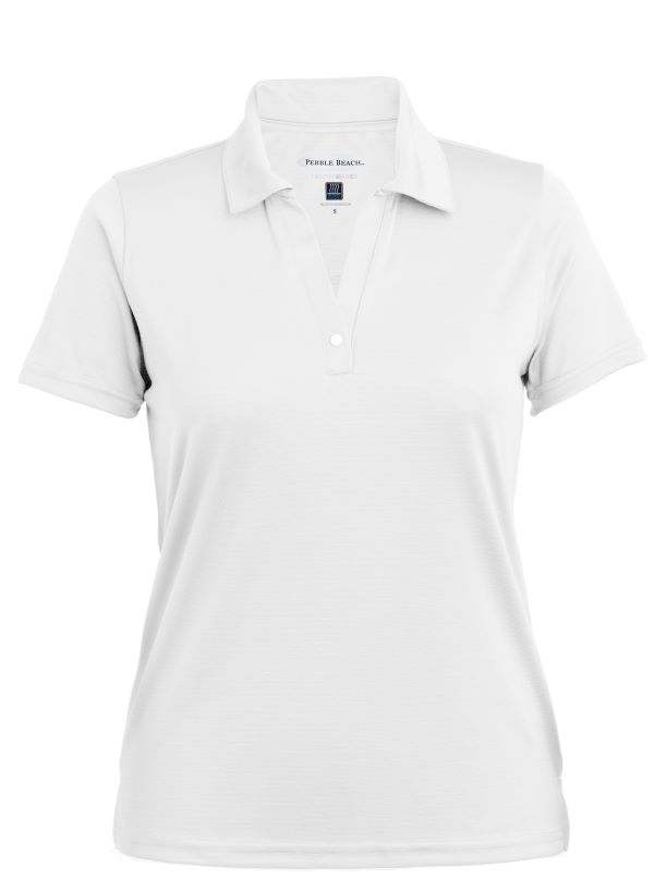 Pebble Beach Womens Horizontal Texture Polo