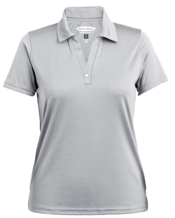 Pebble Beach Ladies Horizontal Textured Polo