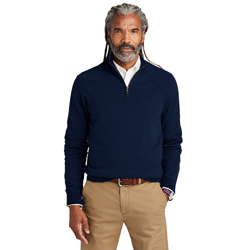 Brooks Brothers® Cotton Stretch 1/4-Zip Sweater