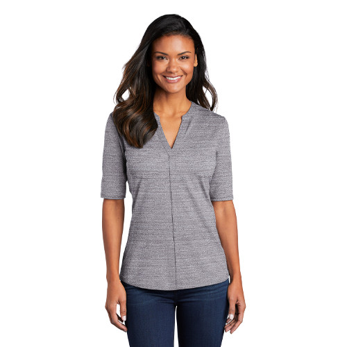 Port Authority ® Ladies Stretch Heather Open Neck Top