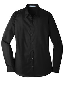 Port Authority® Ladies Long Sleeve Carefree Poplin Shirt