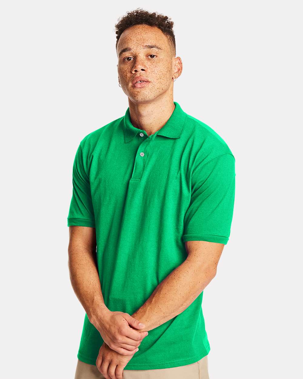 Hanes Mens EcoSmart® Jersey Polo