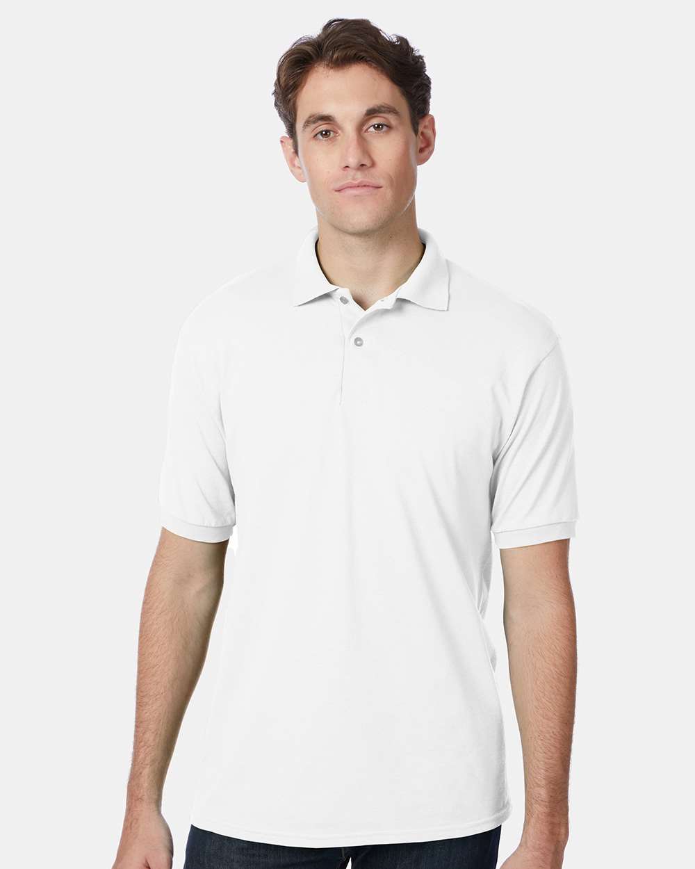 Hanes Mens EcoSmart® Jersey Polo