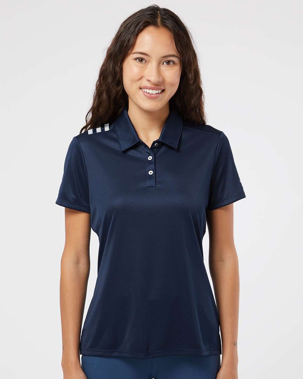 Adidas - Women's 3-Stripes Shoulder Polo