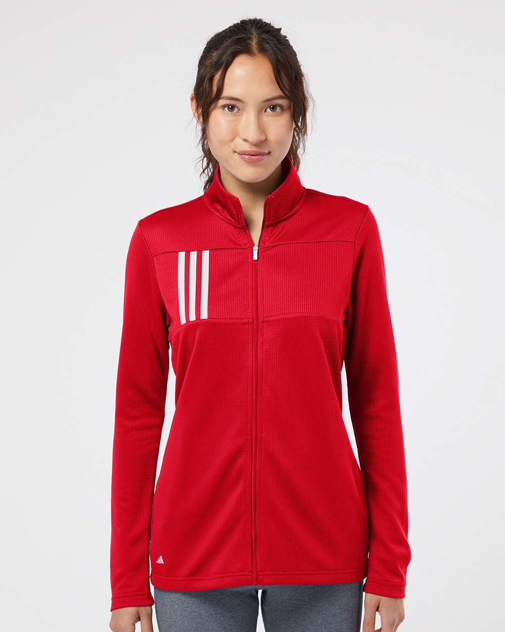 Adidas - Women's 3-Stripes Double Knit Full-Zip 