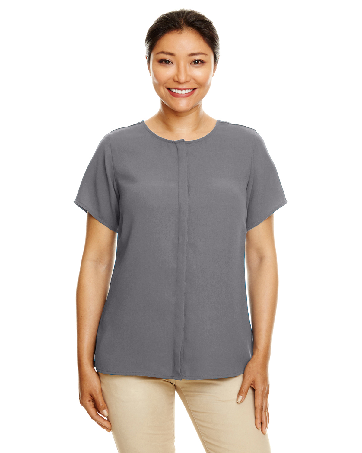 Devon & Jones Womens Perfect Fit Crepe Blouse