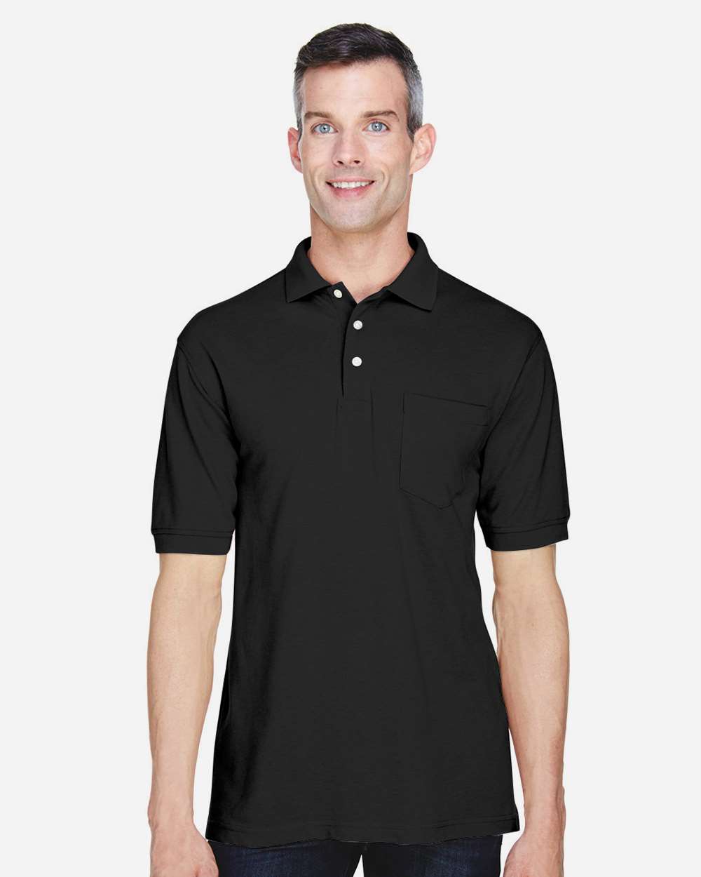 Mens Easy Blend Polo with Pocket