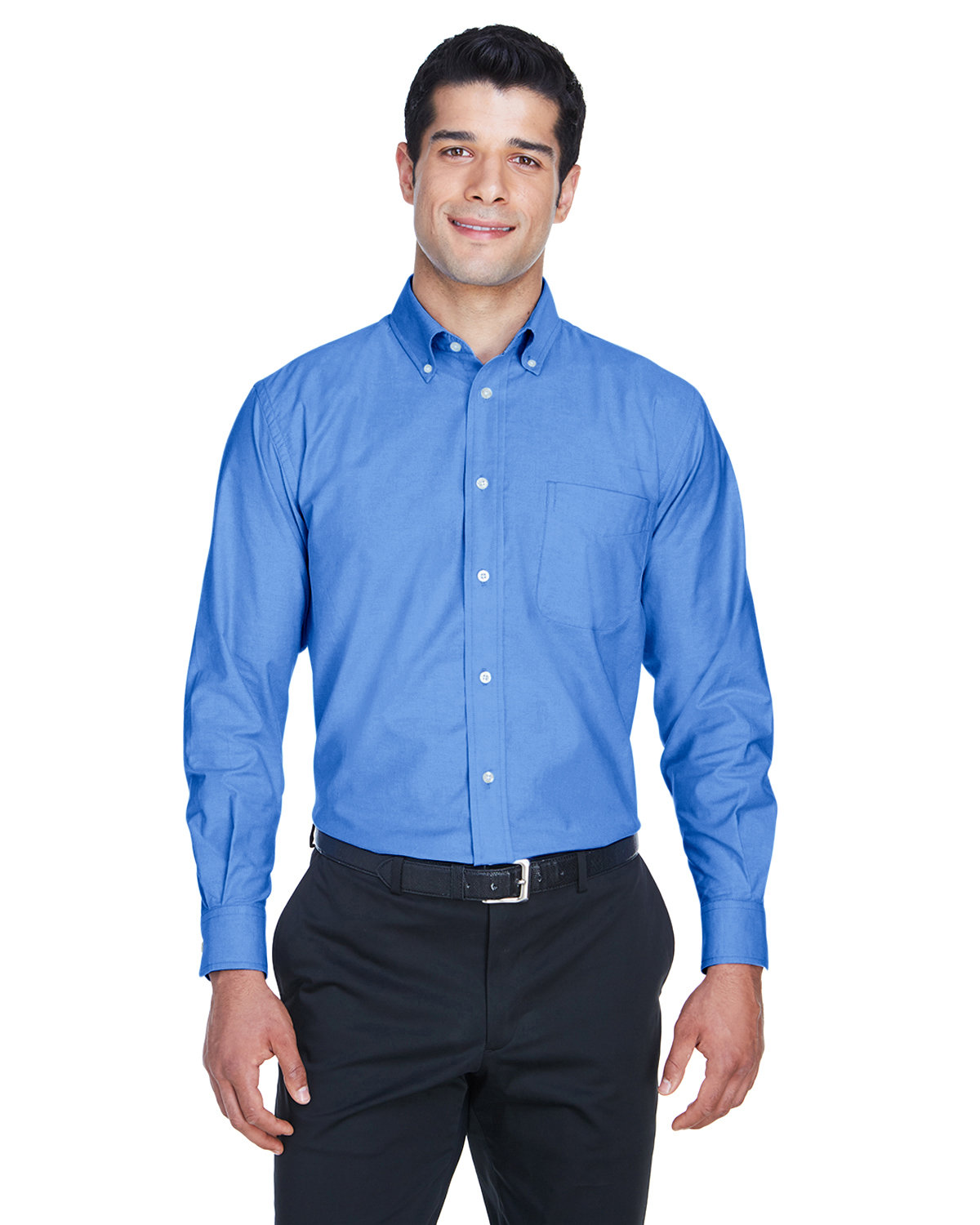 Harriton Mens Long Sleeve Oxford Shirt
