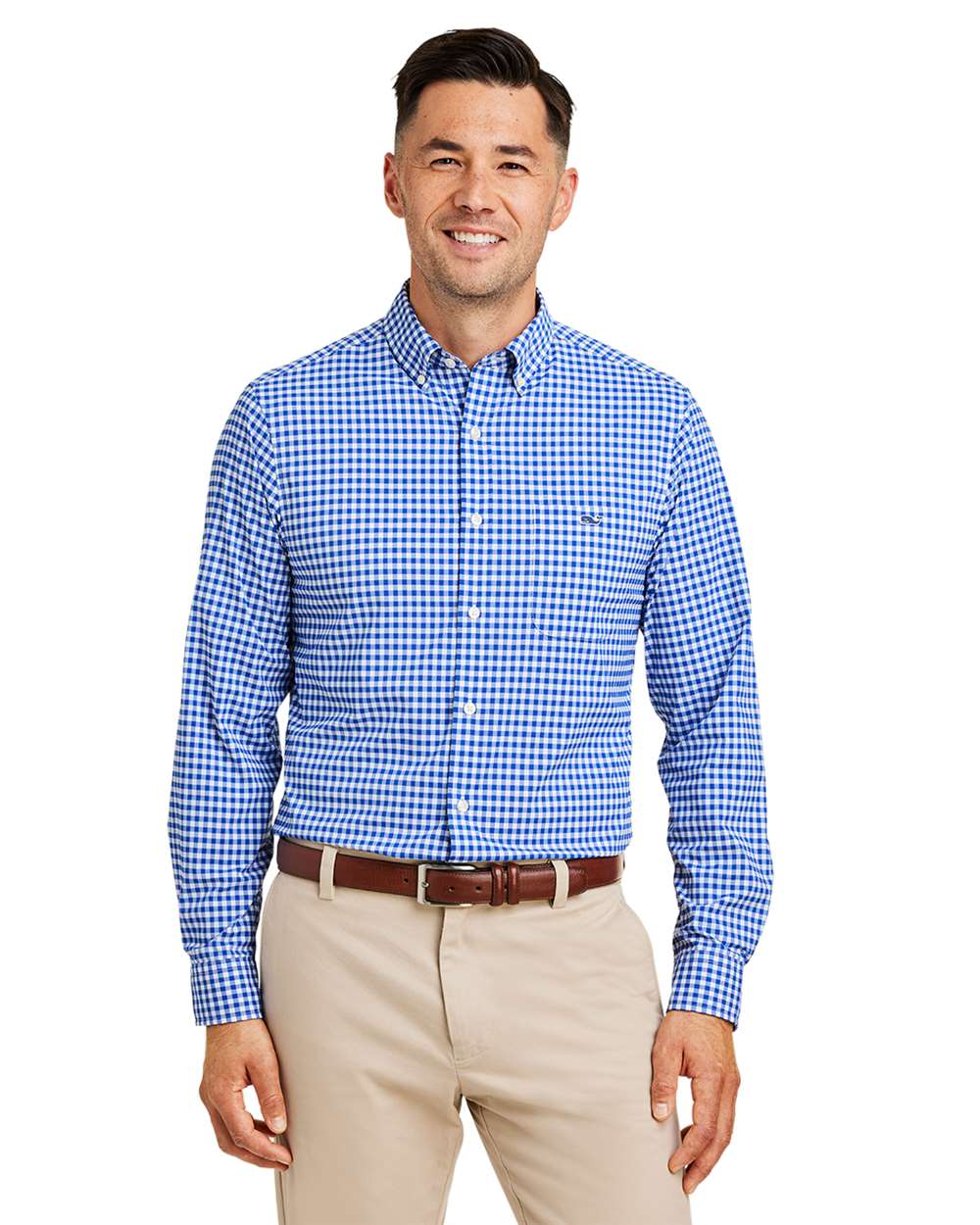 Vineyard Vines On-The-Go Nylon Gingham Shirt